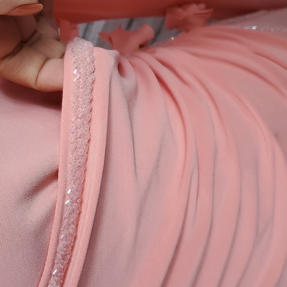 Peach color ruched tunic high low Size Small - Picture 12 of 14